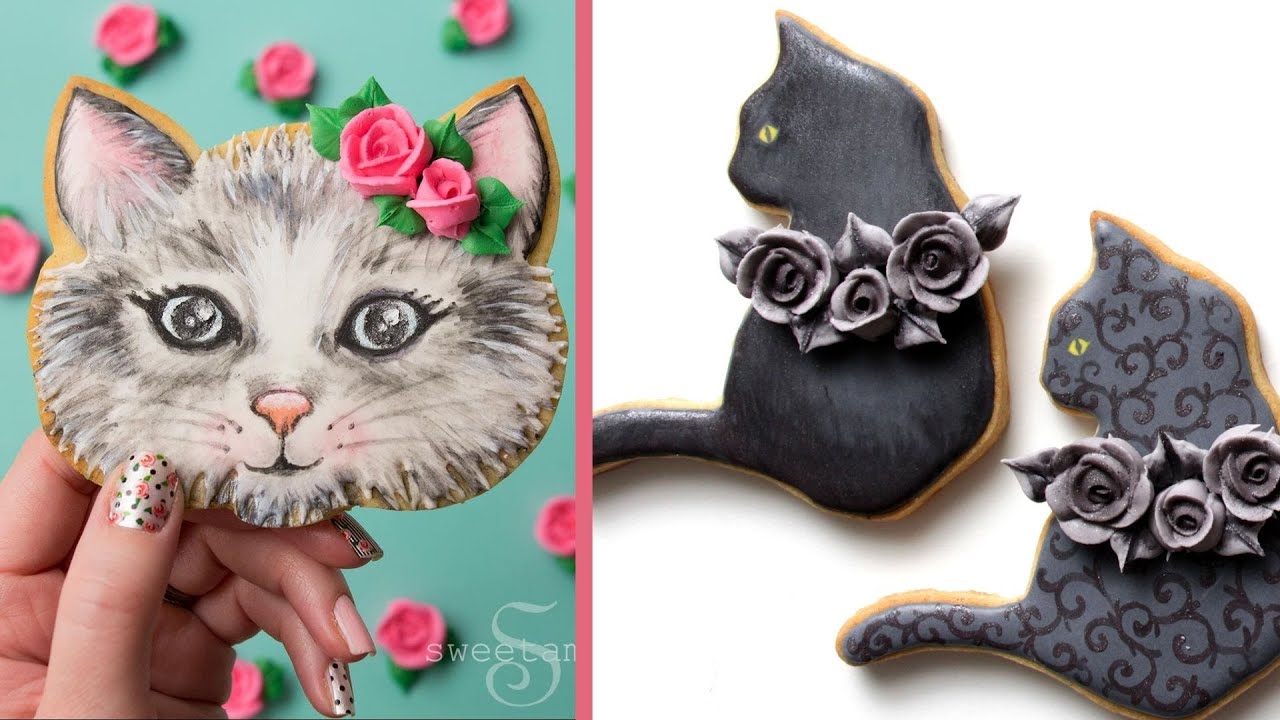 6 Cute Cat Cookies! | Satisfying Cookie Decorating with Royal Icing