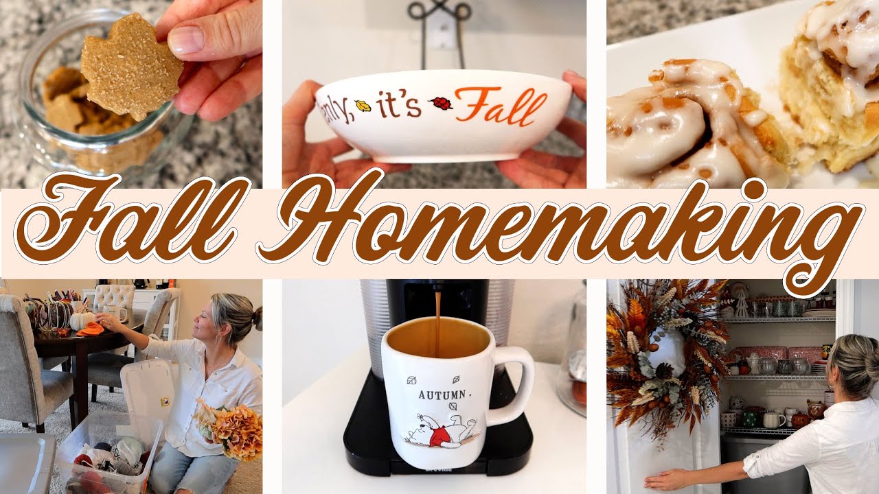 NEW🍁FALL DECORATE AND BAKE WITH ME FALL 2025
