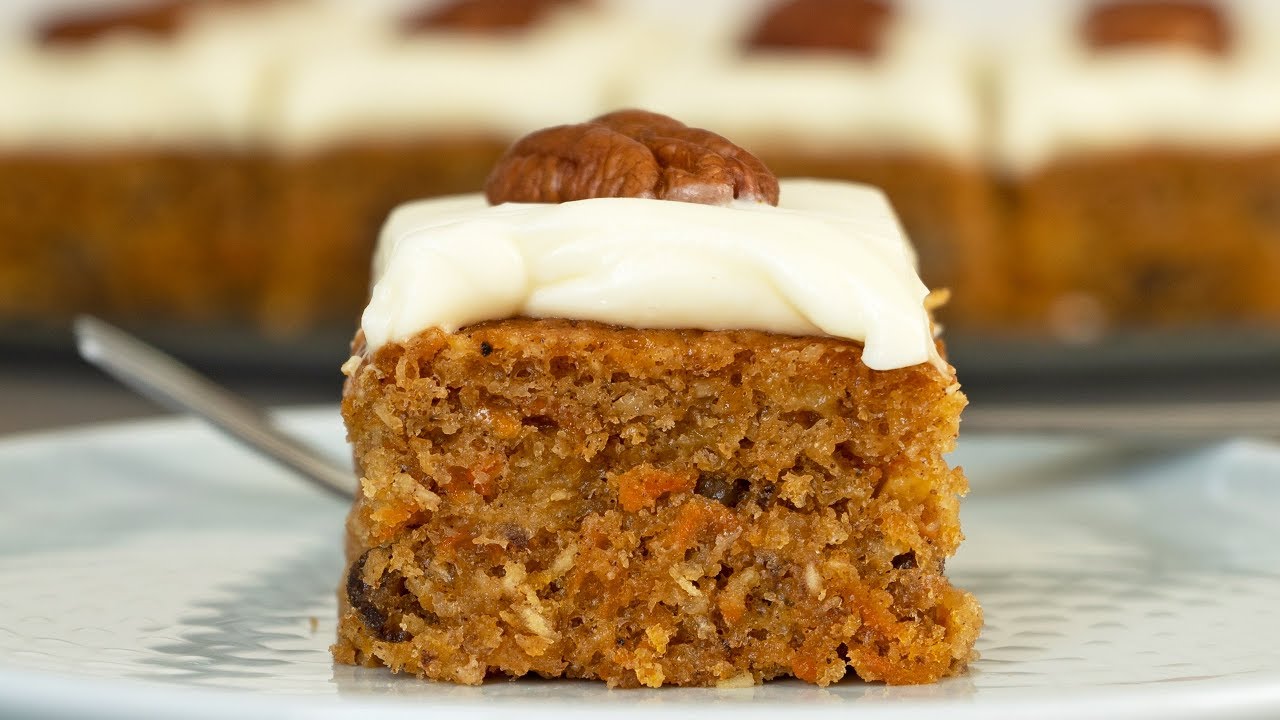Carrot Cake with Pineapple and Pecans