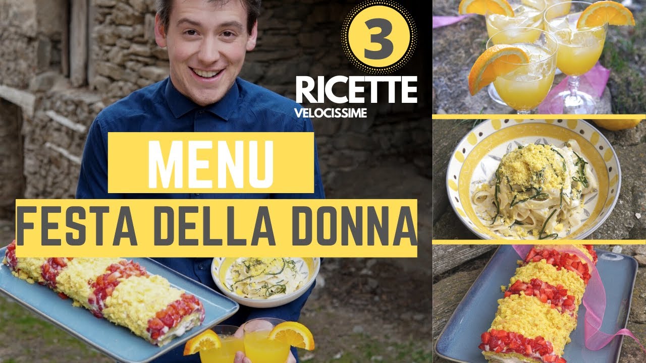 3 RICETTE facilissime e veloci per la FESTA DELLA DONNA! 🌾MENU MIMOSA 🌾 | Davide Zambelli