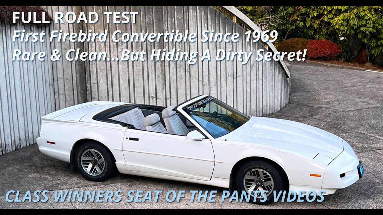 1991 Pontiac Firebird Convertible Test Drive Review [Collector Car Guru Seat of The Pants Videos]