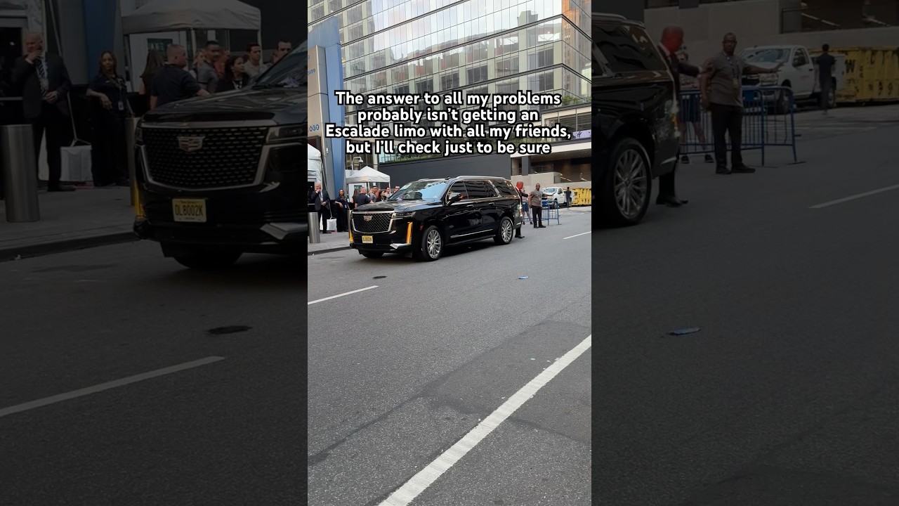 How to make a Friday night even more memorable #cadillac #escalade #limo