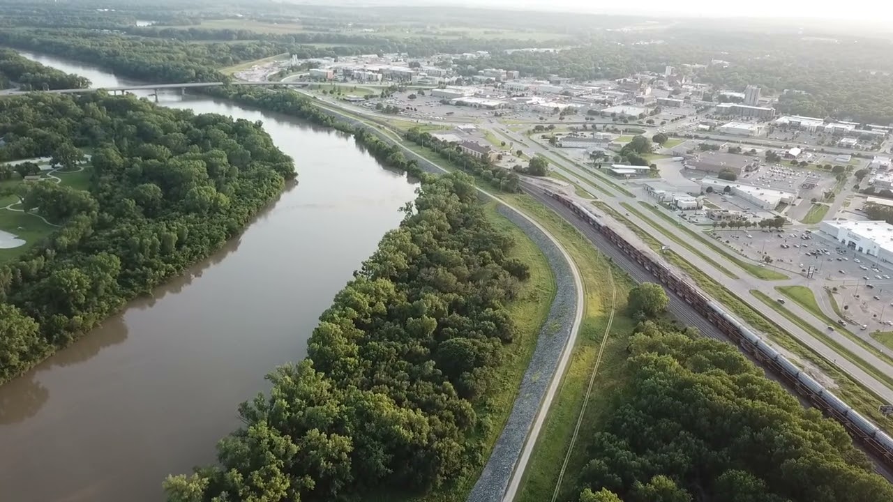 Flying around Manhattan KS.