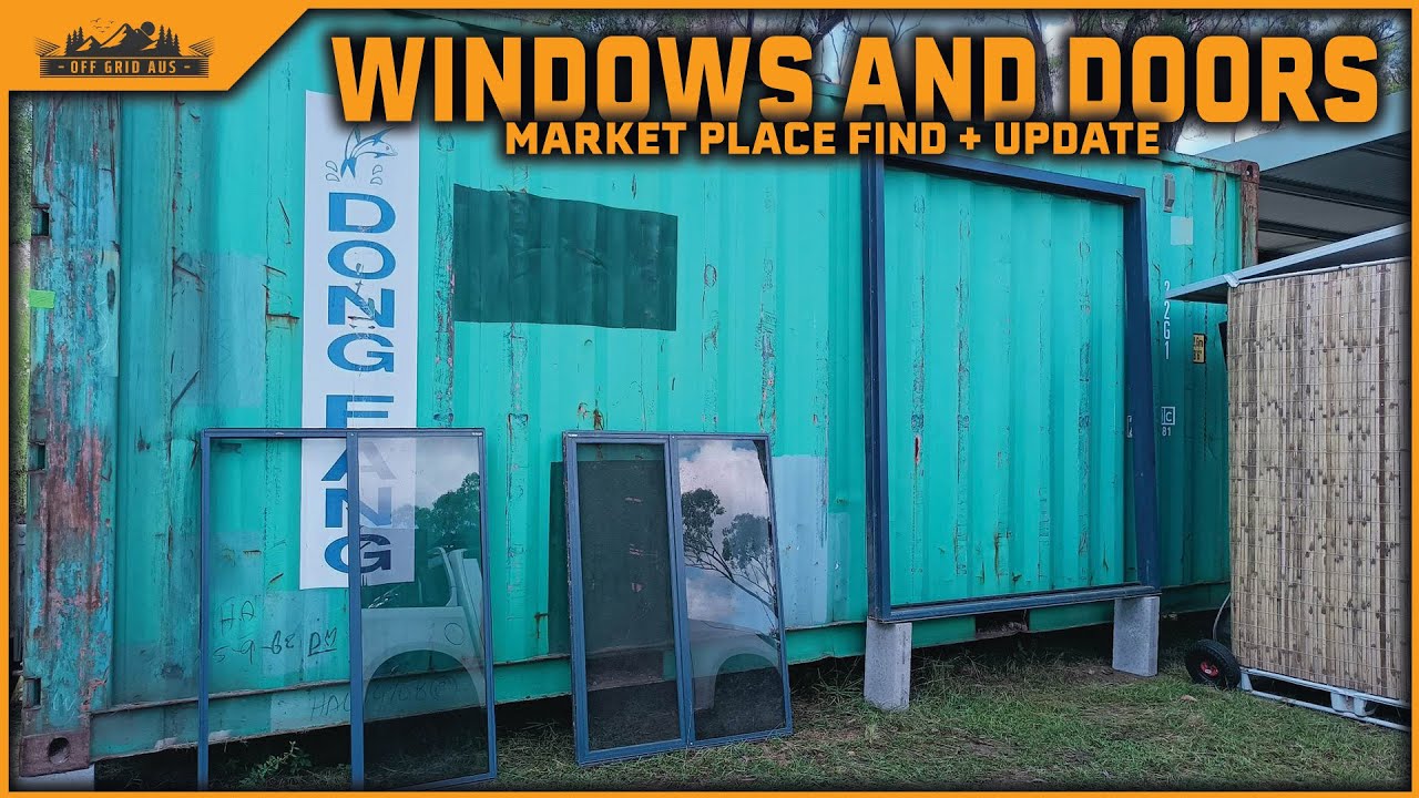 PICKING UP OUR DOOR & WINDOWS + DIY OFF GRID HOT WATER SHOWER SYSTEM | EP.3