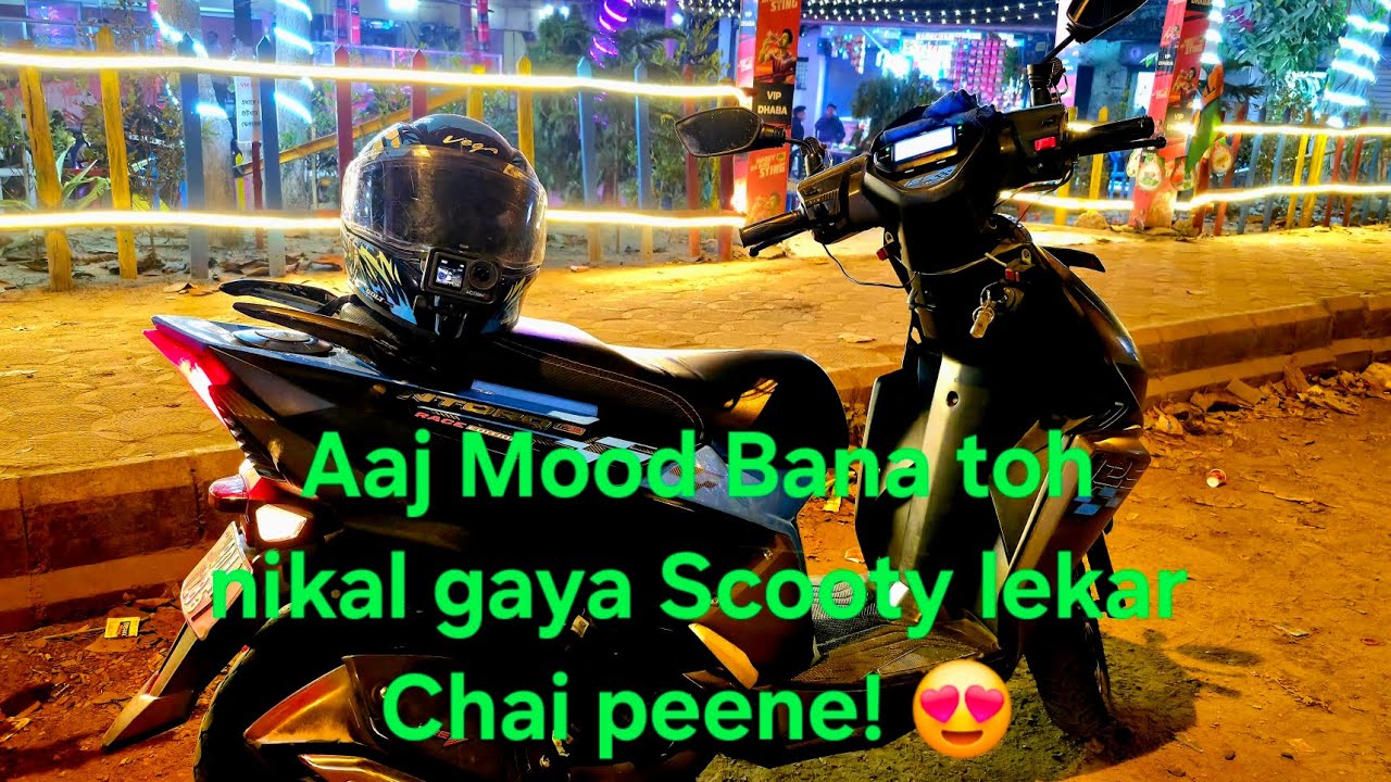 Aaj Mood Bana toh nikal gaya Scooty lekar Chai peene! 😍