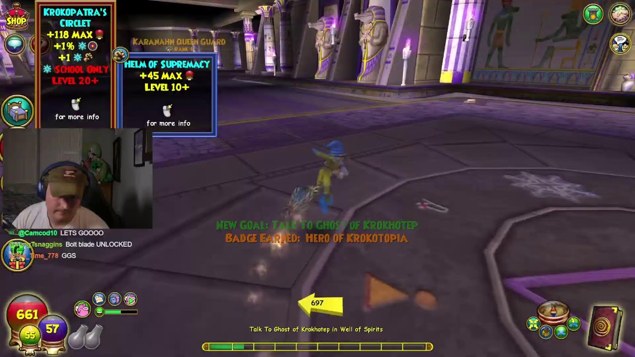 Wizard101 MYTH WIZLOCKE Wizard City/Krokotopia - Attempt 41 - Ball Up Top, Win in the Trenches.