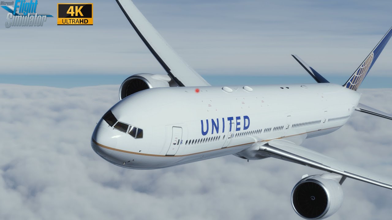 United B777 | TURBULENT APPROACH INTO PHILADELPHIA | 4K Ultra HD | Full Flight