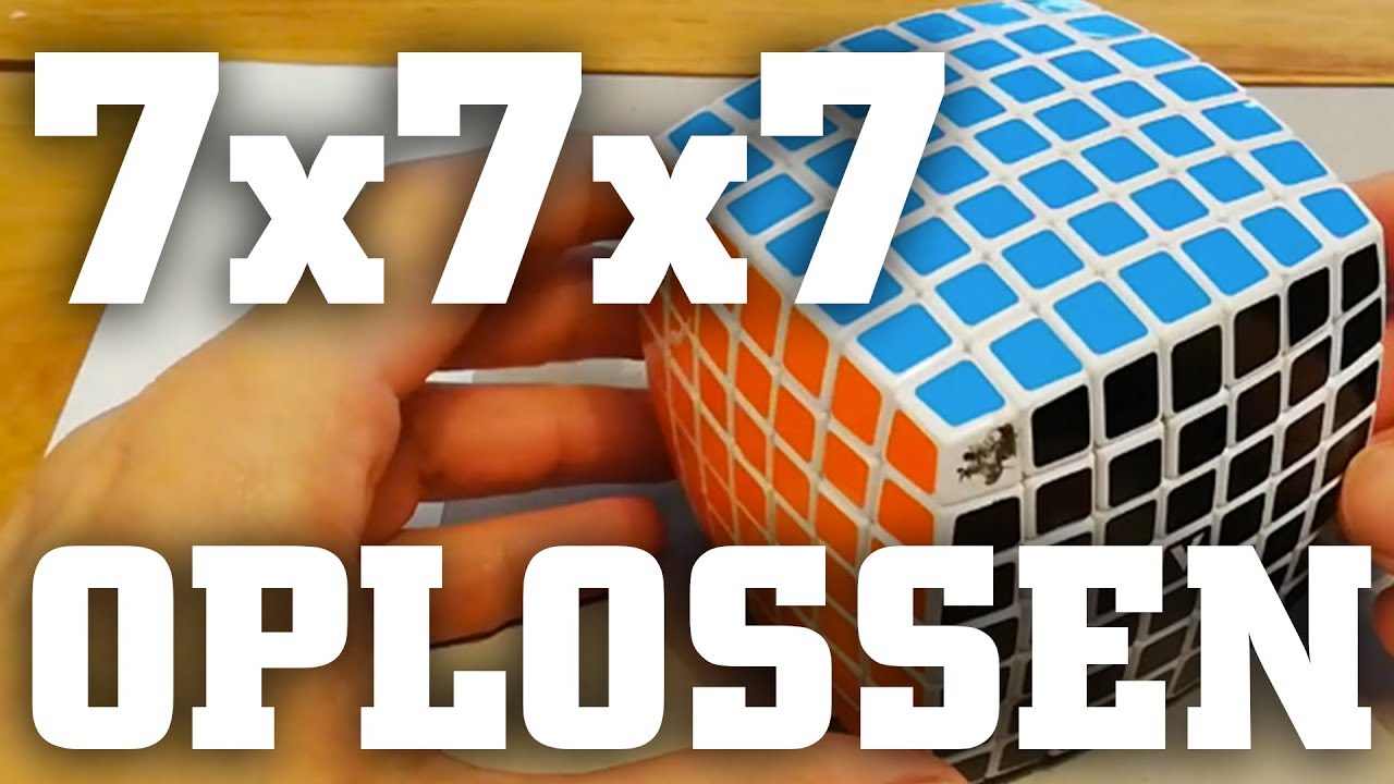 Hoe los je een 7x7x7 Rubik's Cube op?