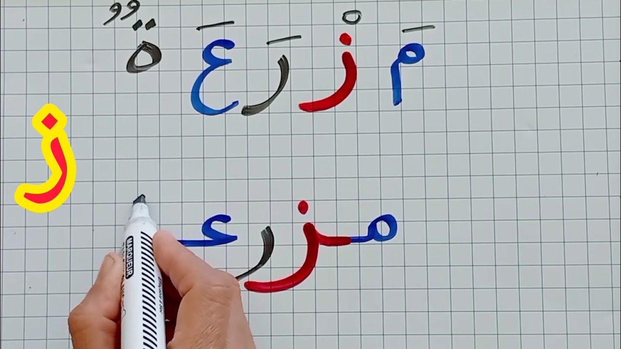 سلسلة دروس محو الأمية/حرف الزاي مع الحركات/كيفية جمع الحروف/شرح جد مبسط