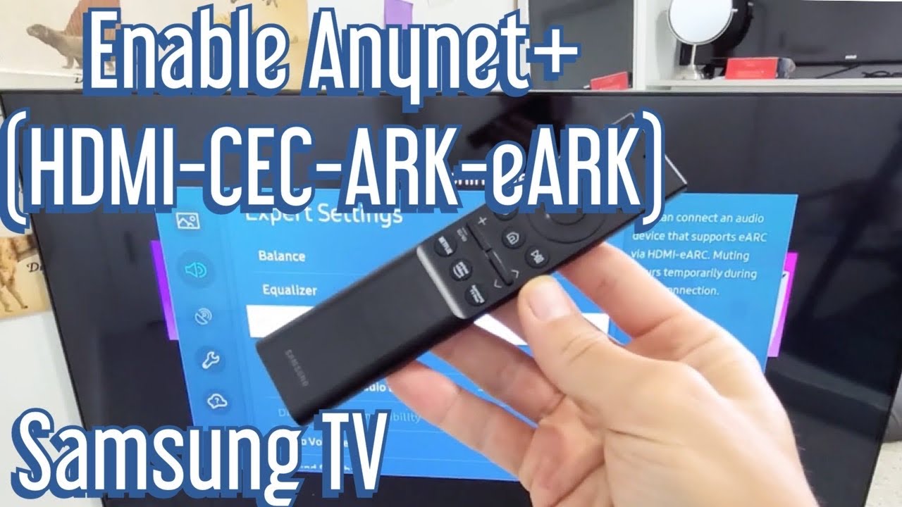 Телевизор Samsung: как включить HDMI-CEC-ARK-eARK (Anynet+) серии AU8000