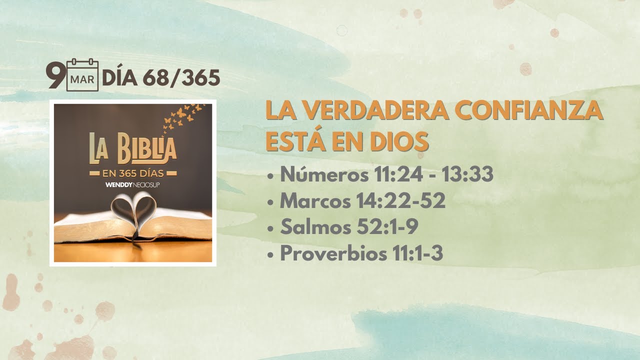 9 Mar -  D&iacute;a 68/365 &ndash; La verdadera confianza est&aacute; en Dios
