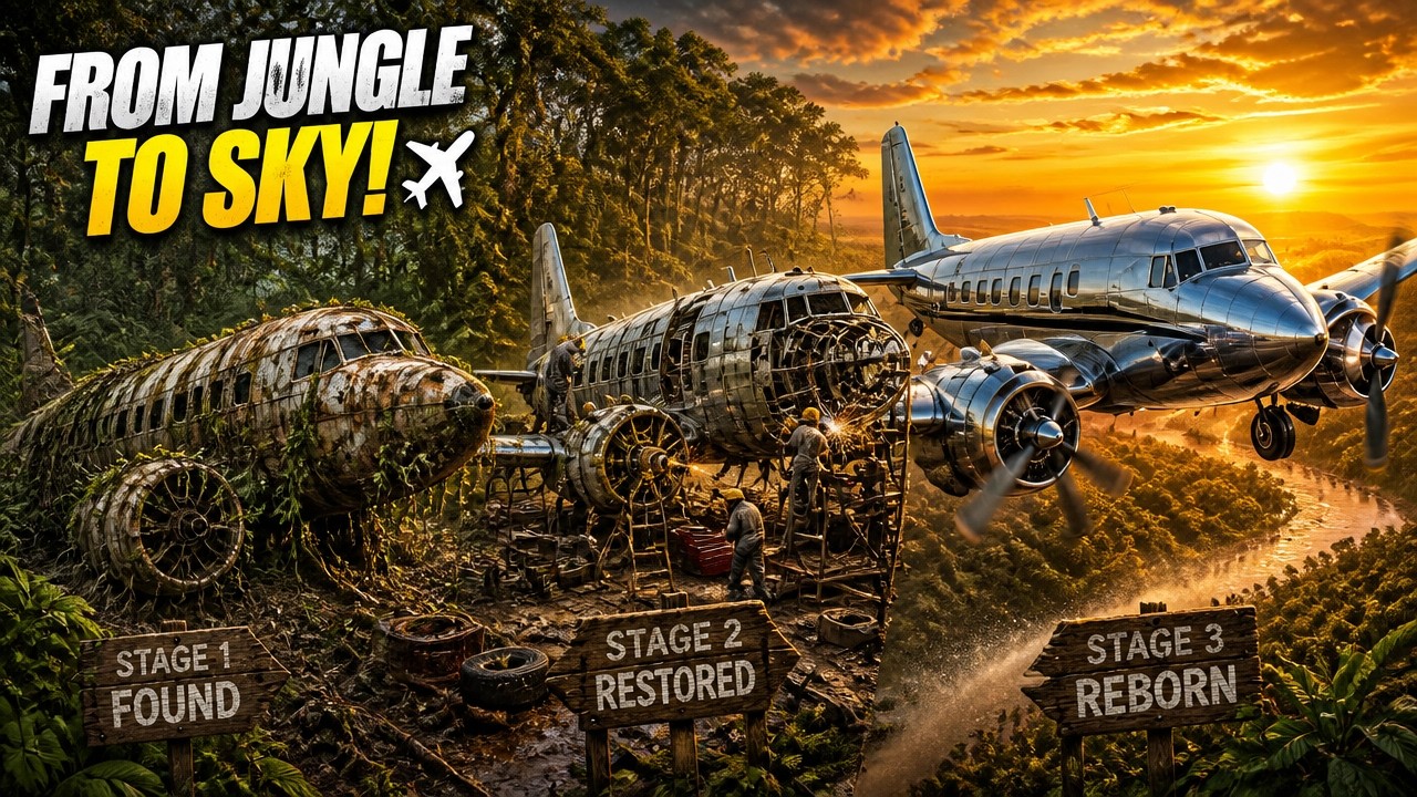 I Found a Rusted Plane in the Jungle and Brought It Back to Life