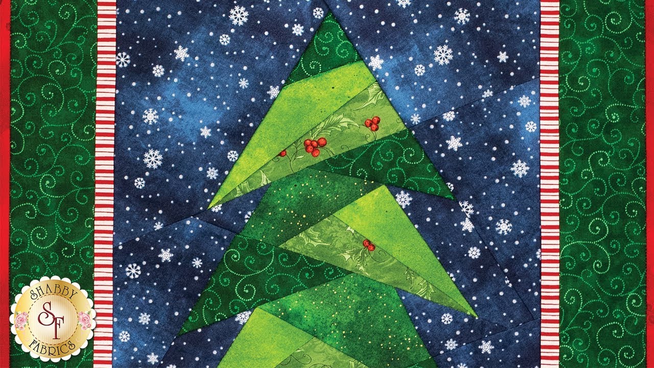 How to do Foundation Paper Piecing: A Little Bit Shorter Tall Tree | A Shabby Fabrics Tutorial