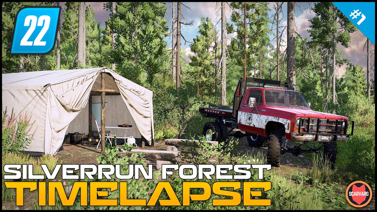 🇺🇸 Fresh Start With 0$ & GMC 4x4 Truck - Survival Logging Series ⭐ FS22 Silverrun Forest Timelapse