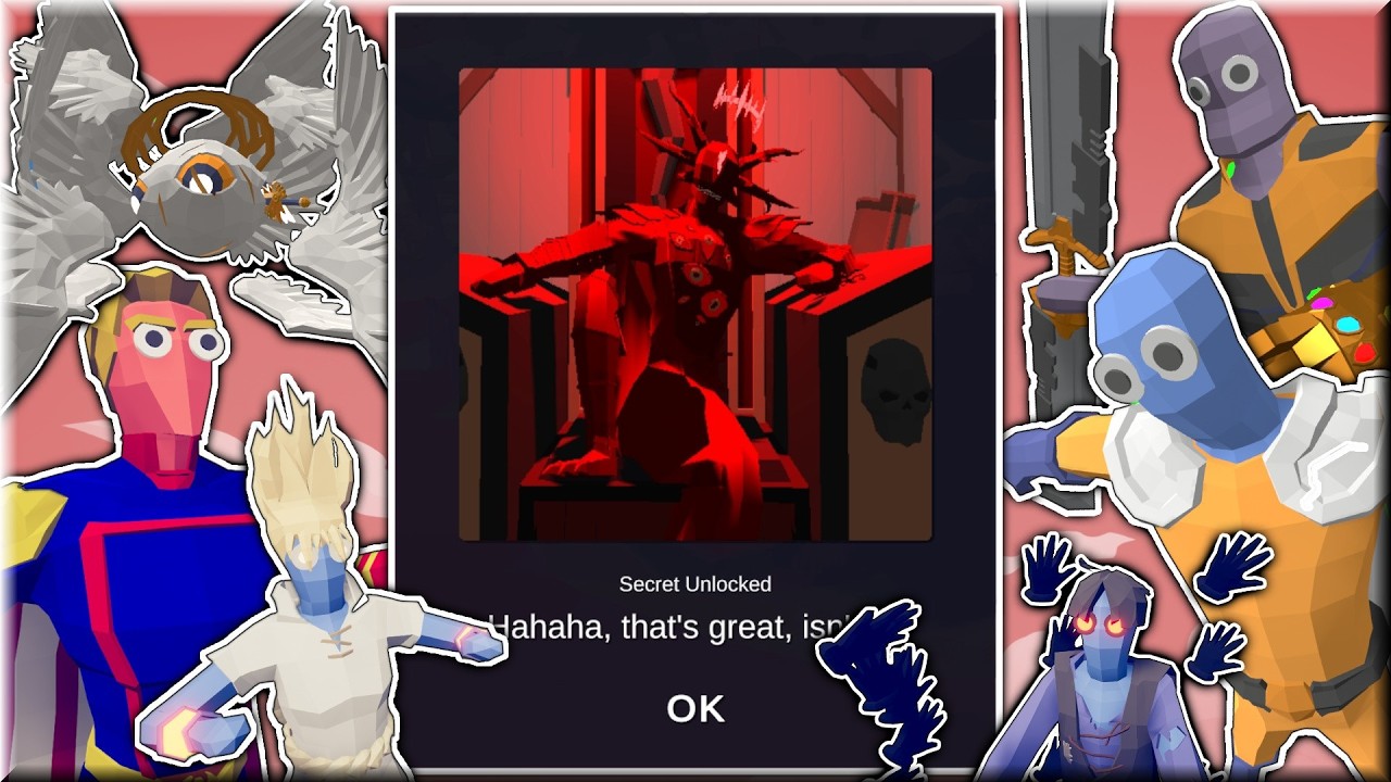 New Secret Boss Unit CRIMSON KING vs OP Units - Totally Accurate Battle Simulator TABS