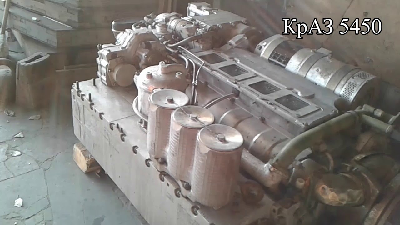 Танковый двигатель 5ТДФ в КрАЗ 5450