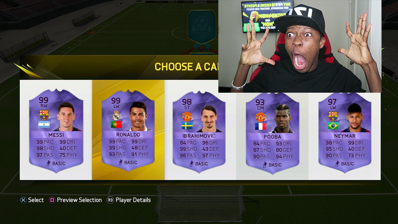 THE IMPOSSIBLE  FULL PURPLE FUT DRAFT !!!! FIFA 16 FUT DRAFT CHALLENGE