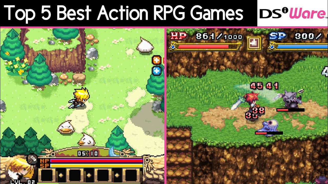 Top 5 Best Action RPG Games for DSiWare