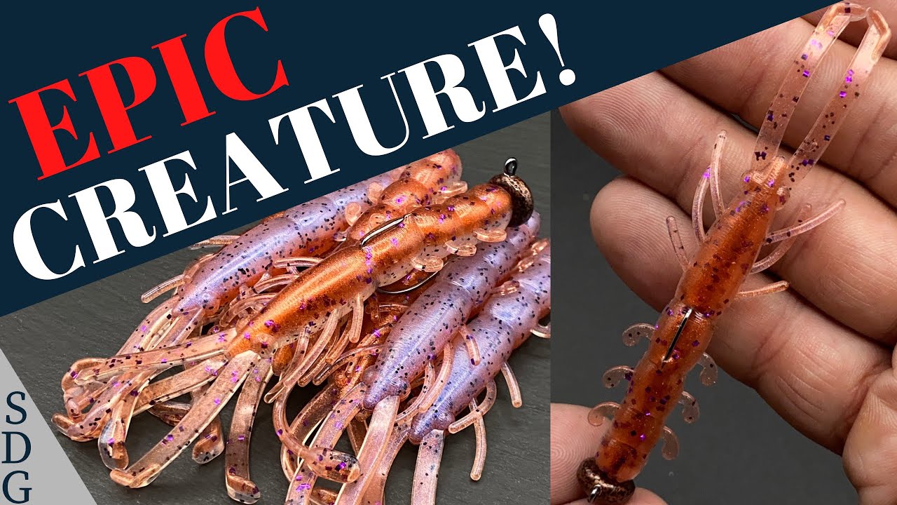Making Some Copper Monkey Ned Rig Creature Baits (**Test Tank Footage**)
