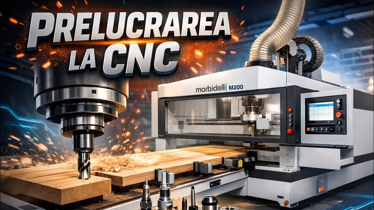 Lucru cu Morbidelli M200. Prelucrari cu un CNC in 5 axe.