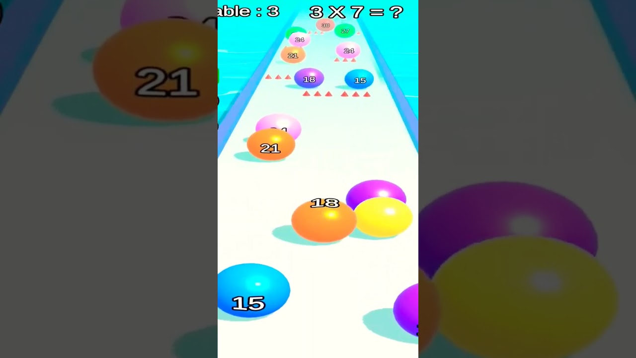 Ball Run - Math Tables Game (android) level 3 #2048ballgame #ballgame #2048balls