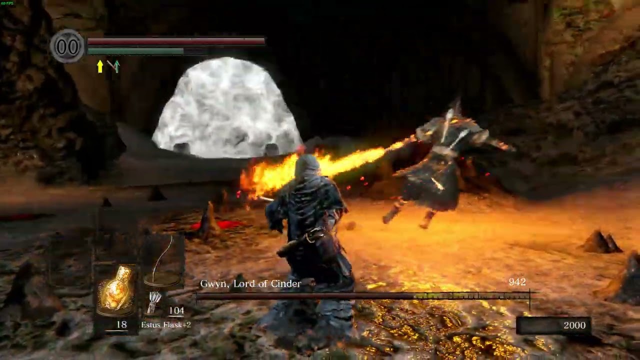 Dark Souls 1 Remastered - Bow Only Run - Final Boss