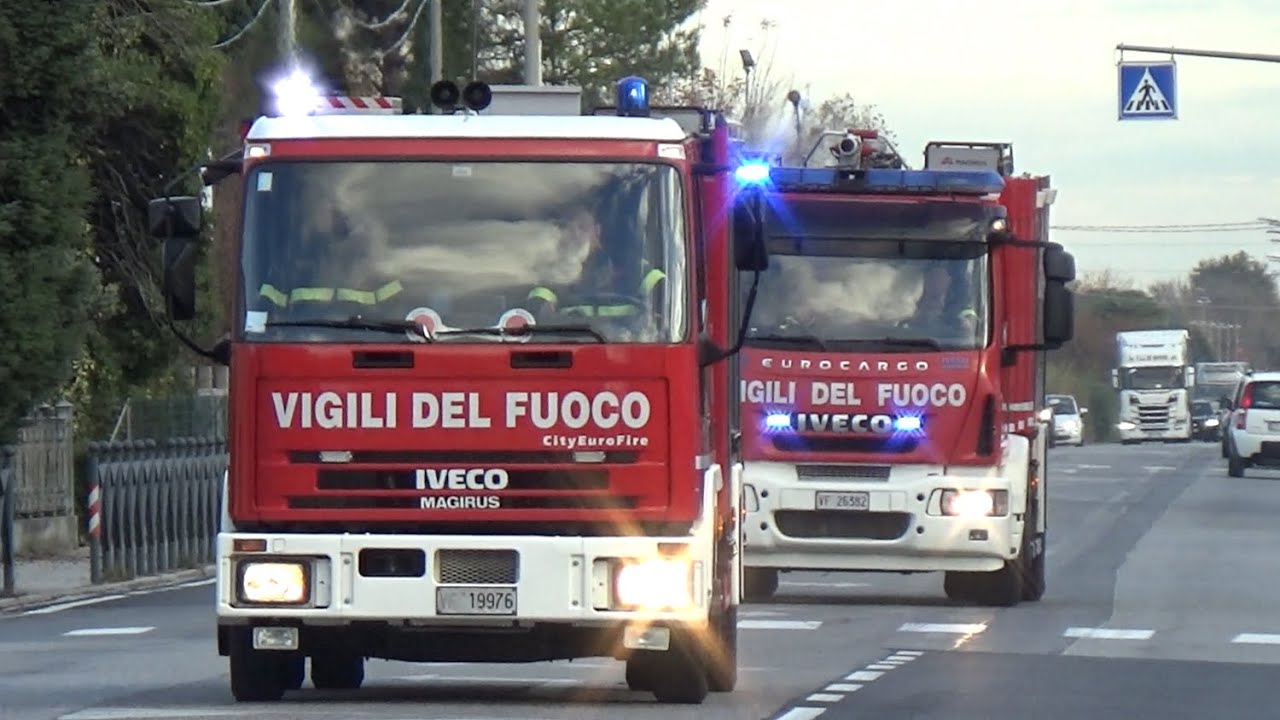 APS CityEuroFire + ABP Eurocargo Vigili Del Fuoco Motta di Livenza - Italian Fire Brigade code3