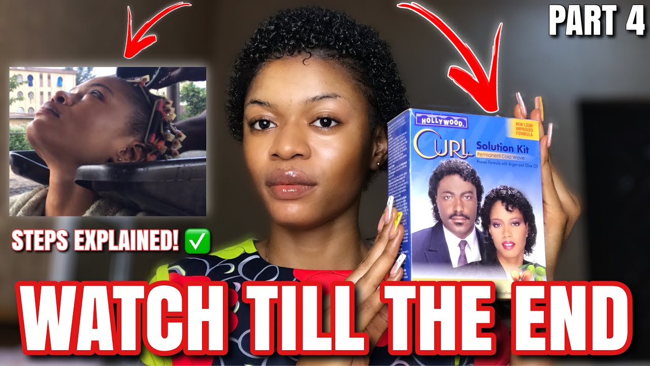 Watch how I transformed my short 4B hair to 3A hair with Hollywood Curl Kit + Processes involved! ✅