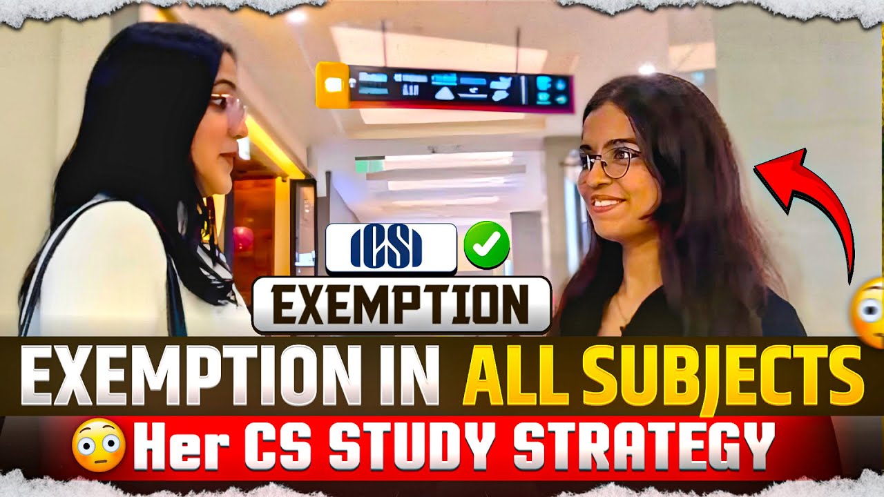 She scored EXEMPTION in all the subjects of CS group 1 😱| Her CS STUDY STRATEGY 💯 | Neha Patel