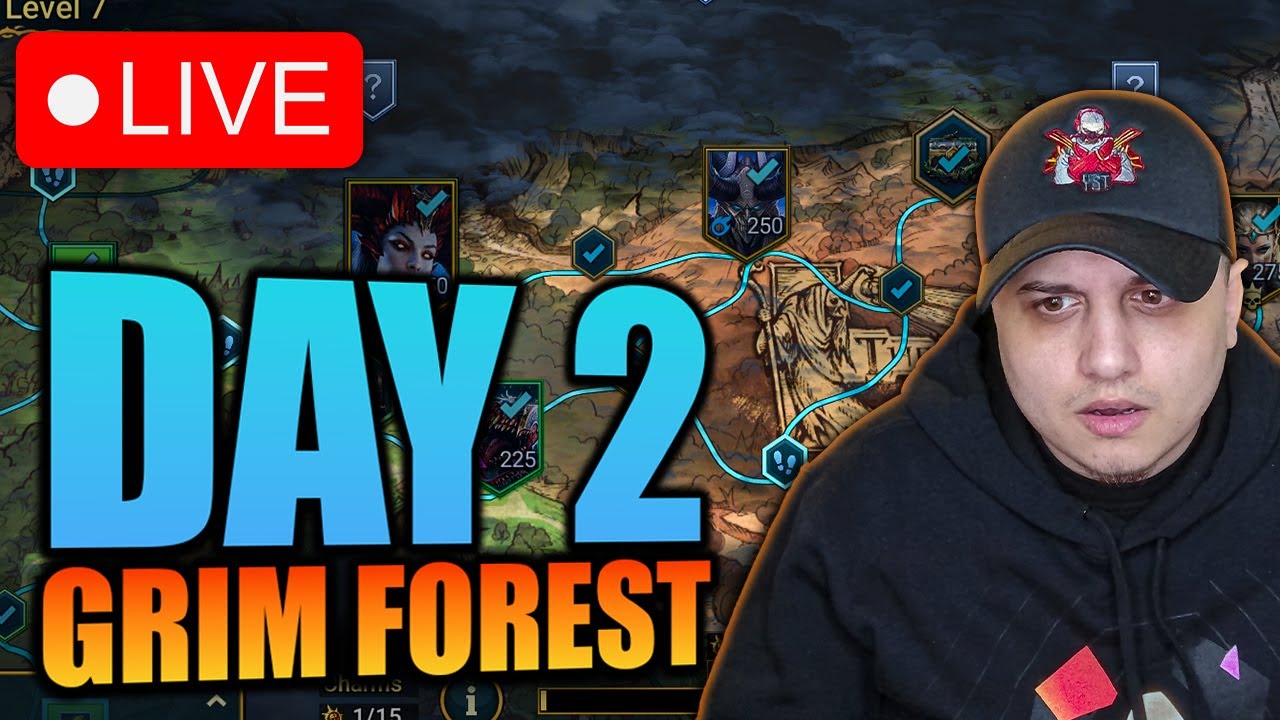 🔴 GRIM FOREST DAY 2... WHICH PATH SHOULD WE TAKE TODAY!? | Raid: Shadow Legends
