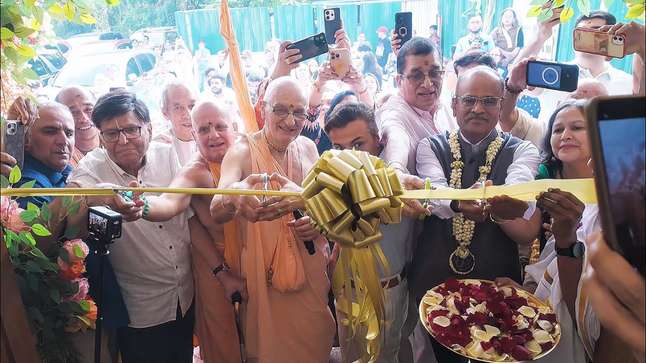 Ribbon Cutting at the Grand Opening of ISKCON Taguig, Philippines
