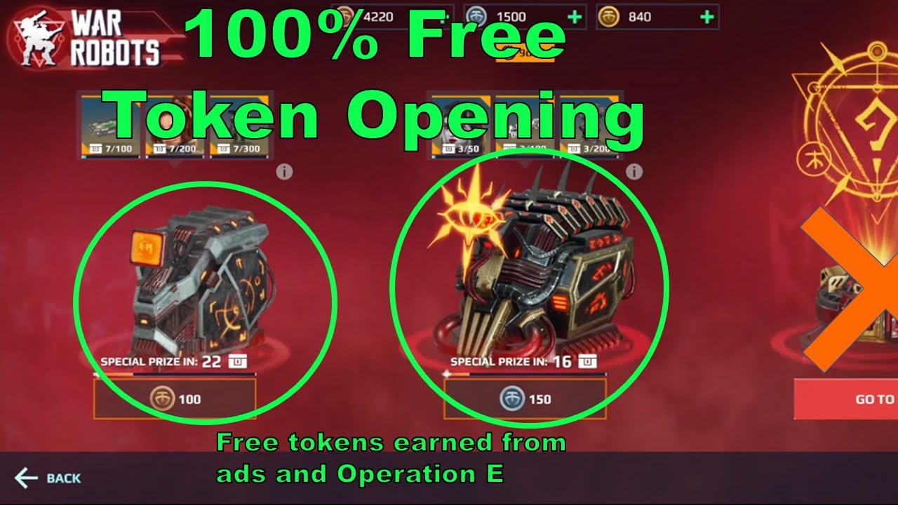 100% Free Token Special Delivery Opening | WR - War Robots