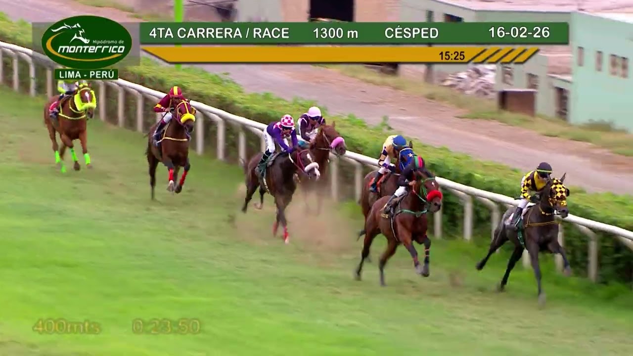 Hipódromo Monterrico - 4ta Carrera 16 Febrero 26