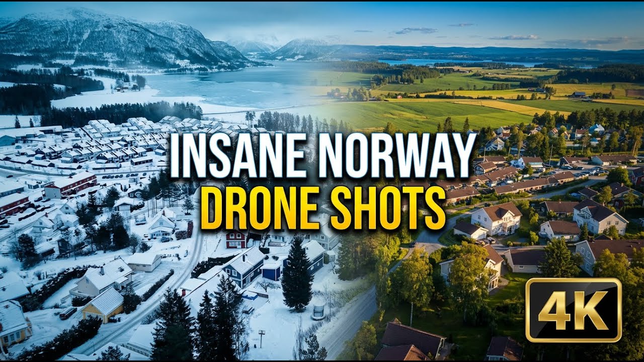 NORWAY BACKGROUND DRONE SHOTS: 1 Hour+ of Raw 4K Drone Footage