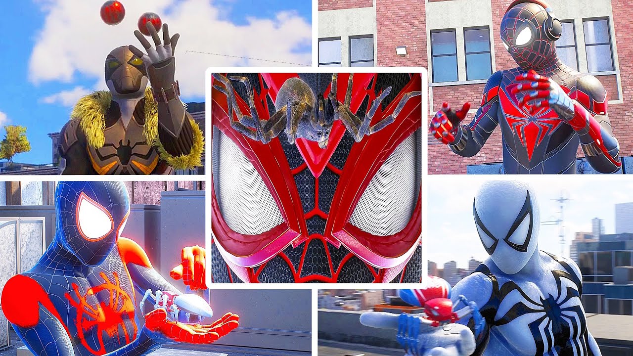 All Character Switch Animations in Marvel's Spider-Man 2 PS5