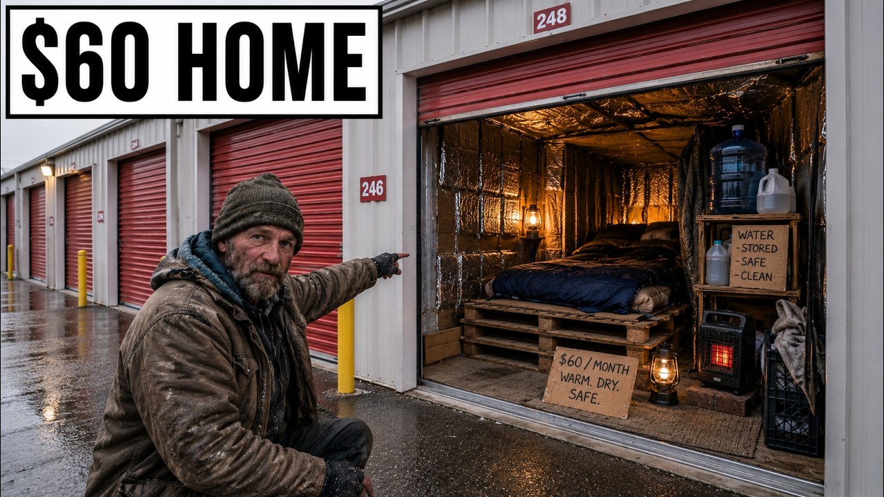 How Homeless People Turn Abandoned Storage Units Into Hidden Homes With Heat and Water