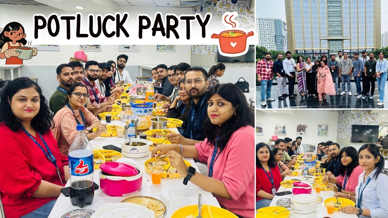 Potluck Party @ Office | Potluck With Friends | Party Lunch Recipes | Corporate Lunch #potluck