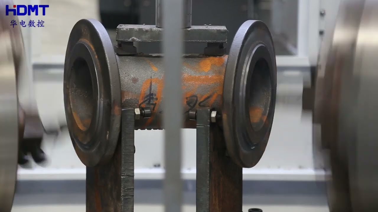 Elbow turning special two-head machining