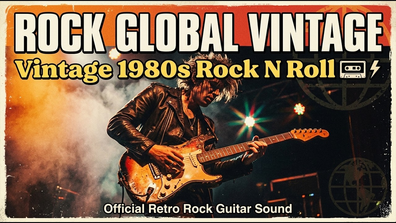 Best Music Rock Global Vintage 🔥 Vintage 1980s Rock N Roll 🎸 Official Retro Rock Guitar Sound