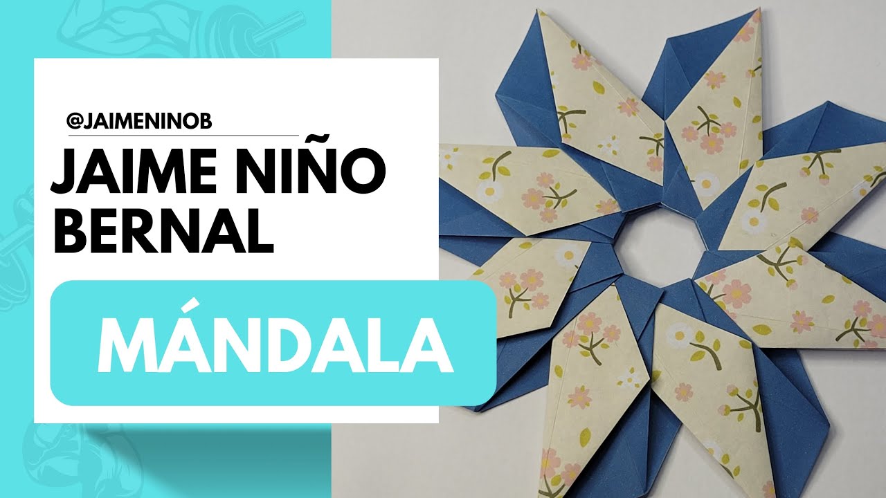 Como hacer una estrella de papel fácil y rápido - estrella de origami - Mándala de papel