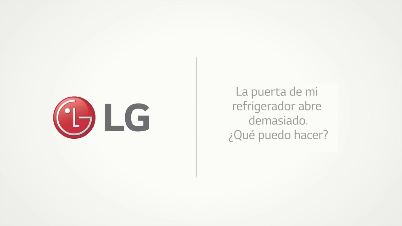Refrigeradoras LG | La puerta de mi refrigerador se abre demasiado &iquest;Qu&eacute; puedo hacer?
