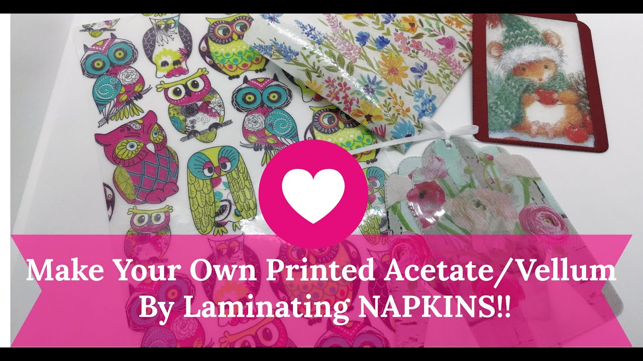 🌟AMAZING!! 🌟You Can Laminate NAPKINS!!🥰