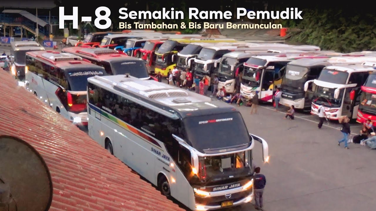 Mudik Lebaran 2026 H-8 | Rame Pemudik!! di Terminal Kp Rambutan Angkatan Sore