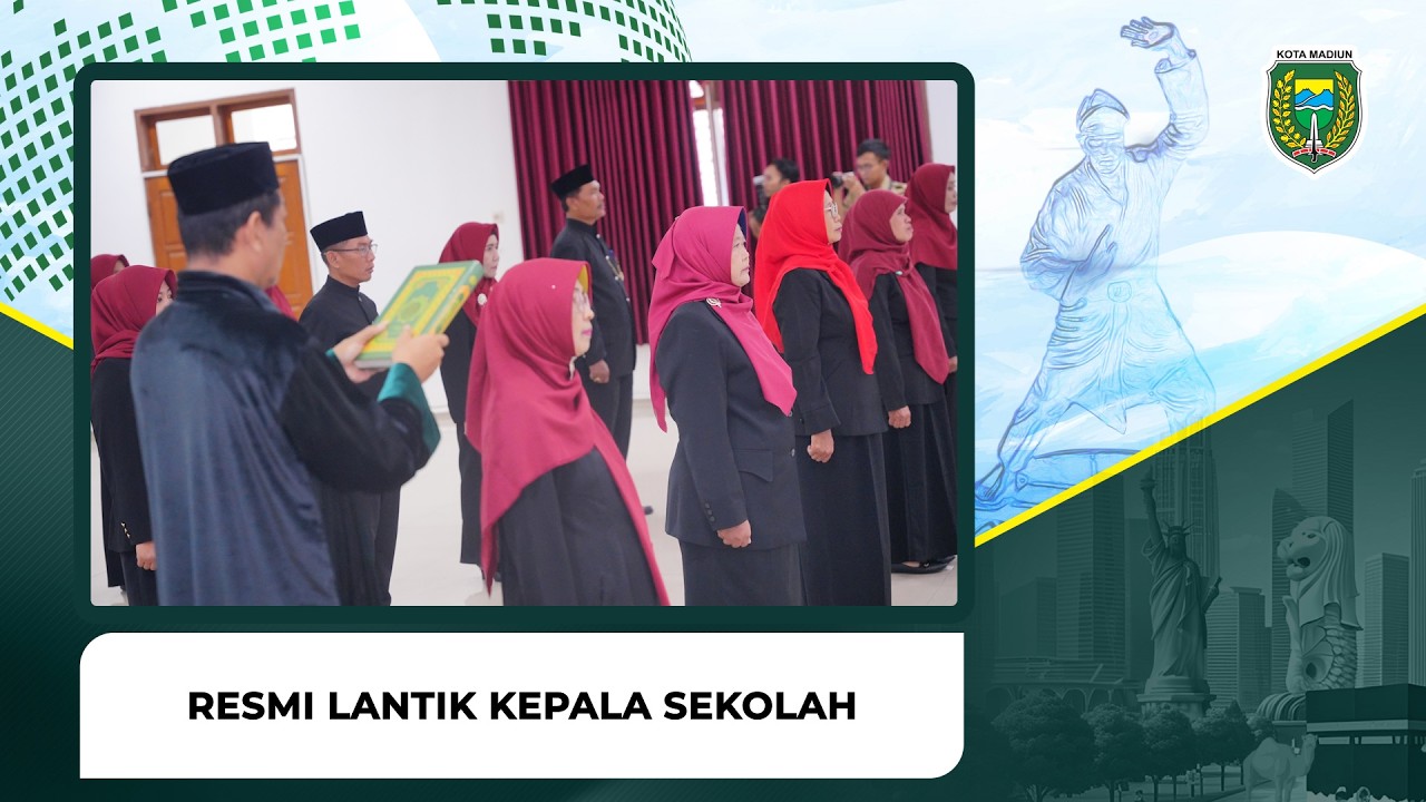 Resmi Lantik Kepala Sekolah, Plt Wali Kota Madiun Tekankan Integritas dan Penguatan Mutu Pendidikan