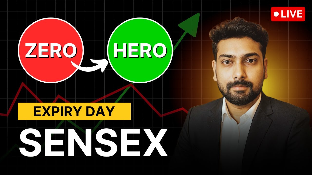 🔴NIFTY50 LIVE TRADING | Sensex Expiry & Crude Oil Crash | Stock Market Live