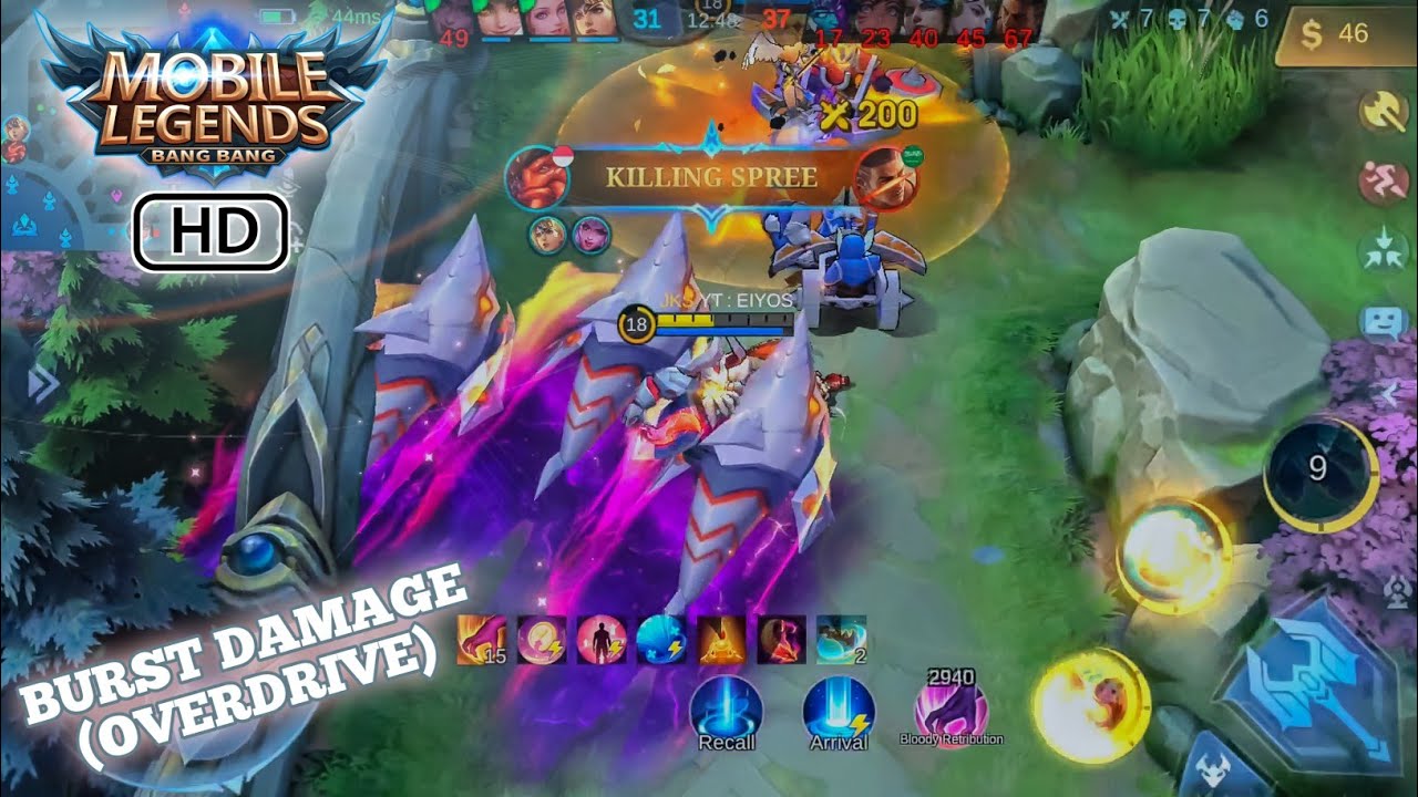 Push/Burst [ Publik Bane ] YT : EIYOS - Overdrive - Gameplay Mobile Legends : Bang Bang