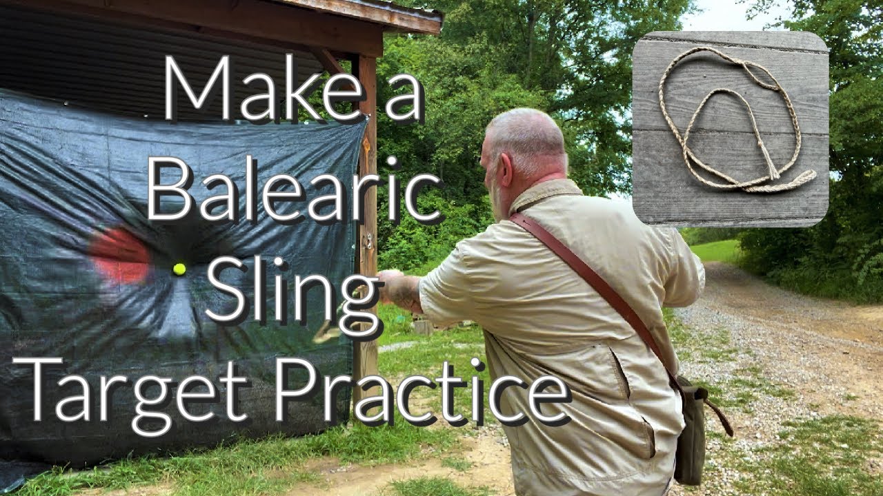 Balearic Sling making a Handwoven Sling and Learning the method to Throwing a Shepard Sling