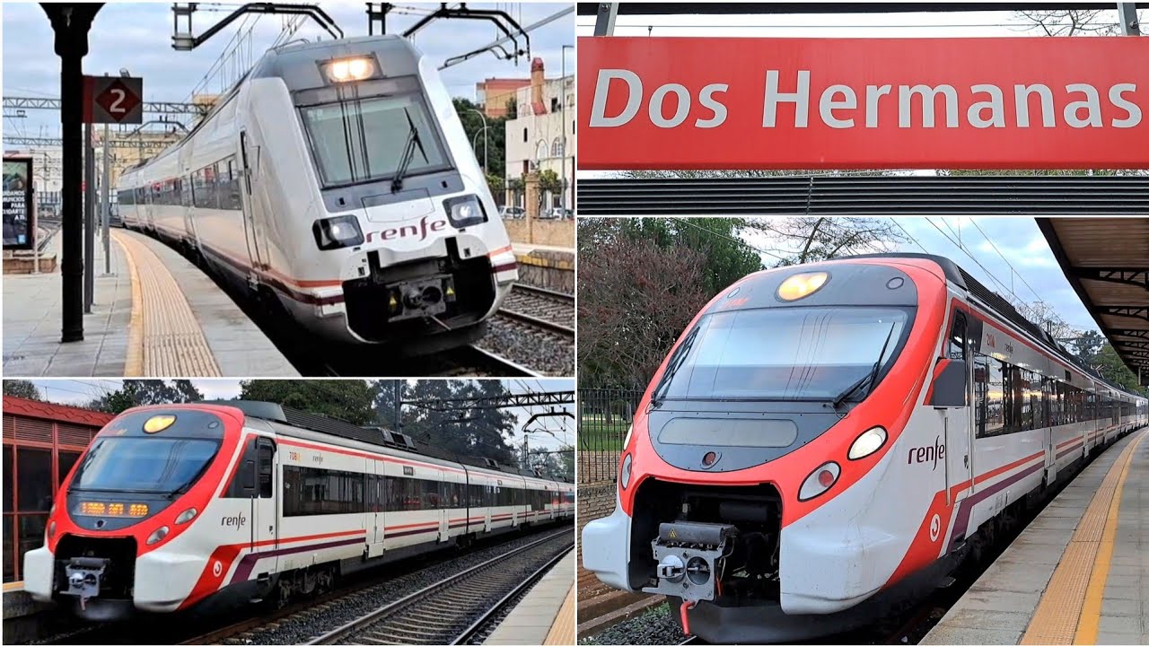 RENFE Cercanías y MD: series 449, 464, 465 y 598 por la estación de Dos Hermanas