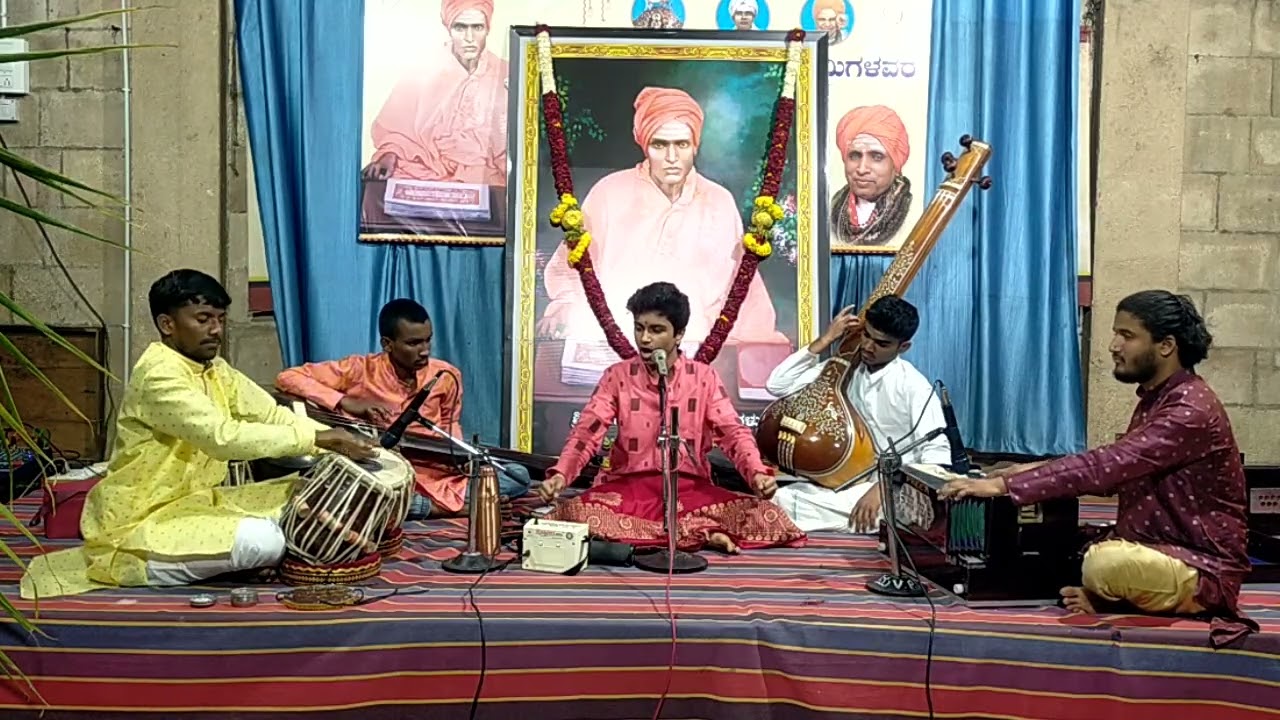 Kumaraswamy punya smarana Sangeet kacheri in  vereswara punyasrama Gadaga 