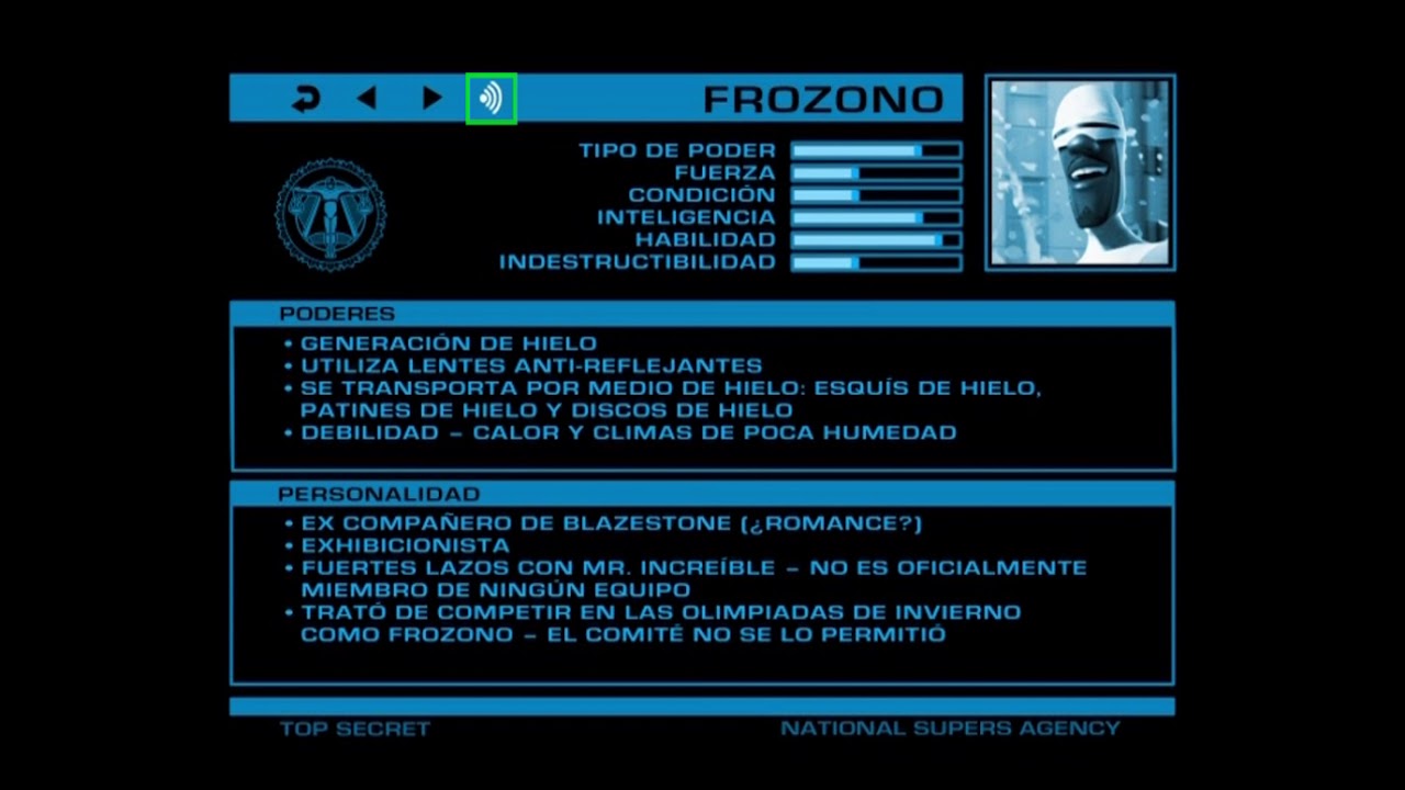 ARCHIVOS SECRETOS DE LA ANS: Frozono